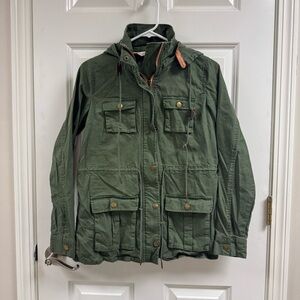 41 Hawthorne Green Military Style Hooded Jacket